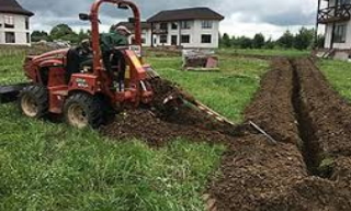 Копка траншей для водопровода в Чехове: цена за метр от 941 руб.